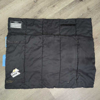 2 No Bow "Micro Pad" Leg Bandage Liners, velcro *vgc, clean, mnr hair, residue, rubs, snags
