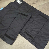 2 No Bow "Micro Pad" Leg Bandage Liners, velcro *vgc, clean, mnr hair, residue, rubs, snags
