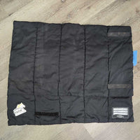 2 No Bow "Micro Pad" Leg Bandage Liners, velcro *vgc, clean, mnr hair, residue, rubs, snags
