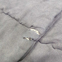 2 Pillow No Bow Leg Quilts *gc, clean, faded, stains, tears, snags
