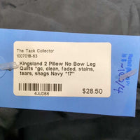 2 Pillow No Bow Leg Quilts *gc, clean, faded, stains, tears, snags
