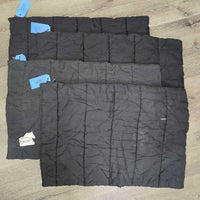 4 Cotton No Bow Leg Quilts *vgc/gc, clean, puckers, mnr tears, thin, snags, faded, pilly, mnr hair, residue
