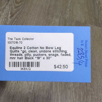 2 Cotton No Bow Leg Quilts *gc, clean, undone stitching, threads, pilly, puckers, snags, faded, mnr hair
