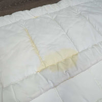 2 "ProPillow" No Bow Leg Quilts *vgc/gc, clean, stains, marker, tears, snags
