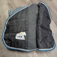 Hvy Quilt Winter Stable Blanket *gc, NO Legs, clean, hair, rubs, stains, hair, unstitched seams
