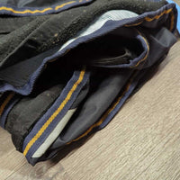 Keyhole Quarter Sheet, Mesh Lined, add on Fleece Liner, elastic Tail/Leg strap *gc, clean, hairy, rubs, wpf
