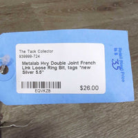 Hvy Double Joint French Link Loose Ring Bit, tags *new

