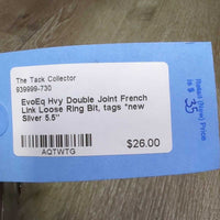 Hvy Double Joint French Link Loose Ring Bit, tags *new
