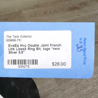 Hvy Double Joint French Link Loose Ring Bit, tags *new
