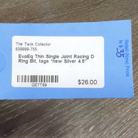 Thin Single Joint Racing D Ring Bit, tags *new
