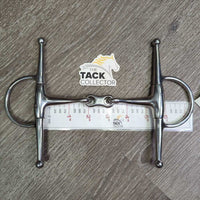 Thin Double Joint French Link Full Cheek Bit, tags *new

