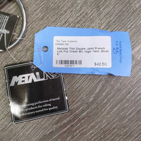 Thin Double Joint French Link Full Cheek Bit, tags *new
