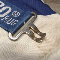Hvy Stable Blanket *fair, v.dirty, lining holes, smells, film, pulled seams, snags, holes, slices, scratches
