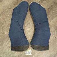 Tall Front & Hind Shipping Boots, Fleece Lined *gc, clean, older, mnr edge tears, rubs, thin spots, clumpy, faded, stains, threads
