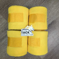 4 Fleece Polos, bag *vgc, clean, stains, rubs
