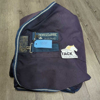 Med? Winter Blanket, tail *gc/fair, clean, v.faded, snags, slices, sm holes, 0 wpf, older, rubs, hair
