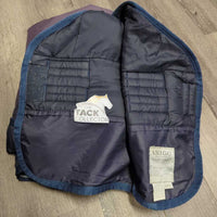 Med? Winter Blanket, tail *gc/fair, clean, v.faded, snags, slices, sm holes, 0 wpf, older, rubs, hair
