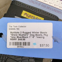 2 Rugged Winter Boots "Snow Mushers" Dog Boots, Pkg *new
