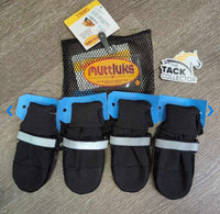 4 Fleece Lined Winter Dog Boots, Mesh Bag, Tag *new
