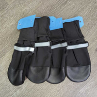 4 Fleece Lined Winter Dog Boots, Mesh Bag, Tag *new

