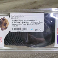12 Disposable - Reusable - Waterproof Rubber Dog Boots, pkg *new
