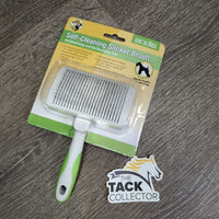 Self Cleaning Slicker - Pin Brush, Handle, pkg *new
