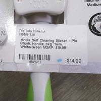 Self Cleaning Slicker - Pin Brush, Handle, pkg *new
