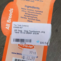 EZ Dog - Dog Toothpaste, pkg *new
