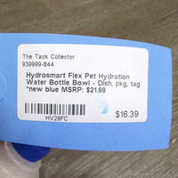 Hydrosmart Flex Pet Hydration Water Bottle Bowl - Dish, pkg, tag *new
