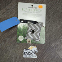 Jx & Bones "P.U.P:Pick up Poop" Waste Bag Dispenser, 2 Bags, pkg *new

