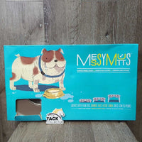 Evelated Double Dog Feeder, box, 2 silver bowls, 3 sets of 4 legs *like new
