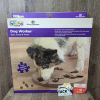 LEVEL 3: Advanced - Dog Worker - Spin, Scoop & Treat Game, Box *new, cracked box
