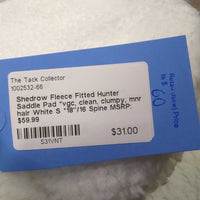 Fleece Fitted Hunter Saddle Pad *vgc, clean, clumpy, mnr hair
