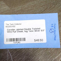 Jointed Double Twisted Wire Full Cheek, tag *new
