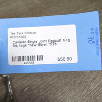 Single Joint Eggbutt Gag Bit, tags *new
