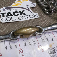 SS Double Joint Lozenge Pelham Bit, hook, chain *like new, mnr scuffs
