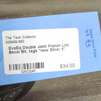 Double Joint French Link Beval Bit, tags *new
