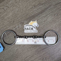 Double Joint Twisted Sweet Iron Loose Ring Bit, tags *new
