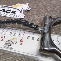 Single Joint Twisted Sweet Iron D Ring Bit, tags *new
