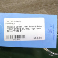 Double Joint Peanut Roller "Flexi" D Ring Bit, bag, tags *new
