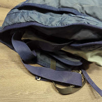 High Neck Hvy Winter Blanket, 2 legs *vgc/gc, snags, stains, clean, smells, mnr wpf, older
