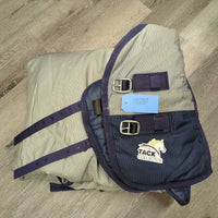 High Neck Hvy Winter Blanket, 2 legs *gc, snags, stains, clean, dirty, smells, sticky & mismatched legs, mnr wpf, dingy
