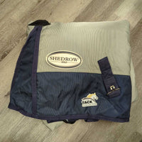 High Neck Hvy Winter Blanket, 2 legs *gc, snags, stains, clean, dirty, smells, sticky & mismatched legs, mnr wpf, dingy
