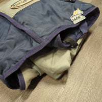 High Neck Hvy Winter Blanket, 2 legs *gc, snags, stains, clean, dirty, smells, sticky & mismatched legs, mnr wpf, dingy
