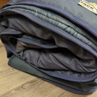 Hvy Winter Blanket, 2 legs, attach neck *gc, clean, mnr hair, wpf, holes, stains, faded & residue, older, discolored
