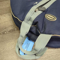 Fleece Lined Padded Saddle Carrying Bag, shoulder strap *vgc, older, mnr hair

