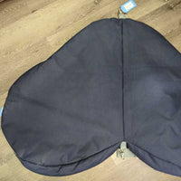 Fleece Lined Padded Saddle Carrying Bag, shoulder strap *vgc, older, mnr hair
