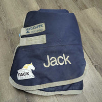 250g Winter Blanket, tail "Jack" *gc/fair, clean, faded, NO wpf, sm holes, slices & snags, older
