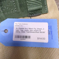 Hvy Mesh Fly Sheet, 2 legs *vgc, clean, mnr stains & dusty, older
