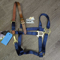 Nylon Breakaway Halter, Leather Crown, Spring Snap, Tag *new
